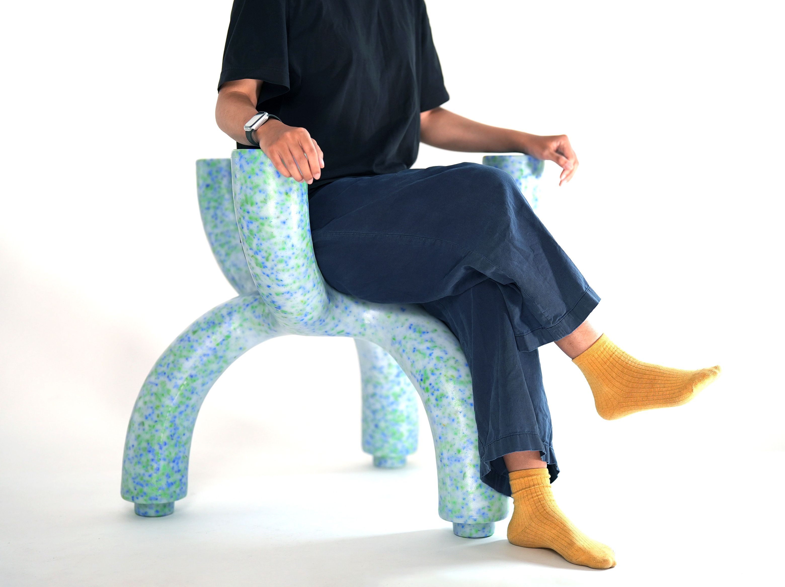 需訂購請另洽客服『 珊瑚椅 榮獲🏅2023金點設計獎 』 ＃珊瑚白化＃⾏動呼籲＃再生塑膠PE製成＃45%再生料