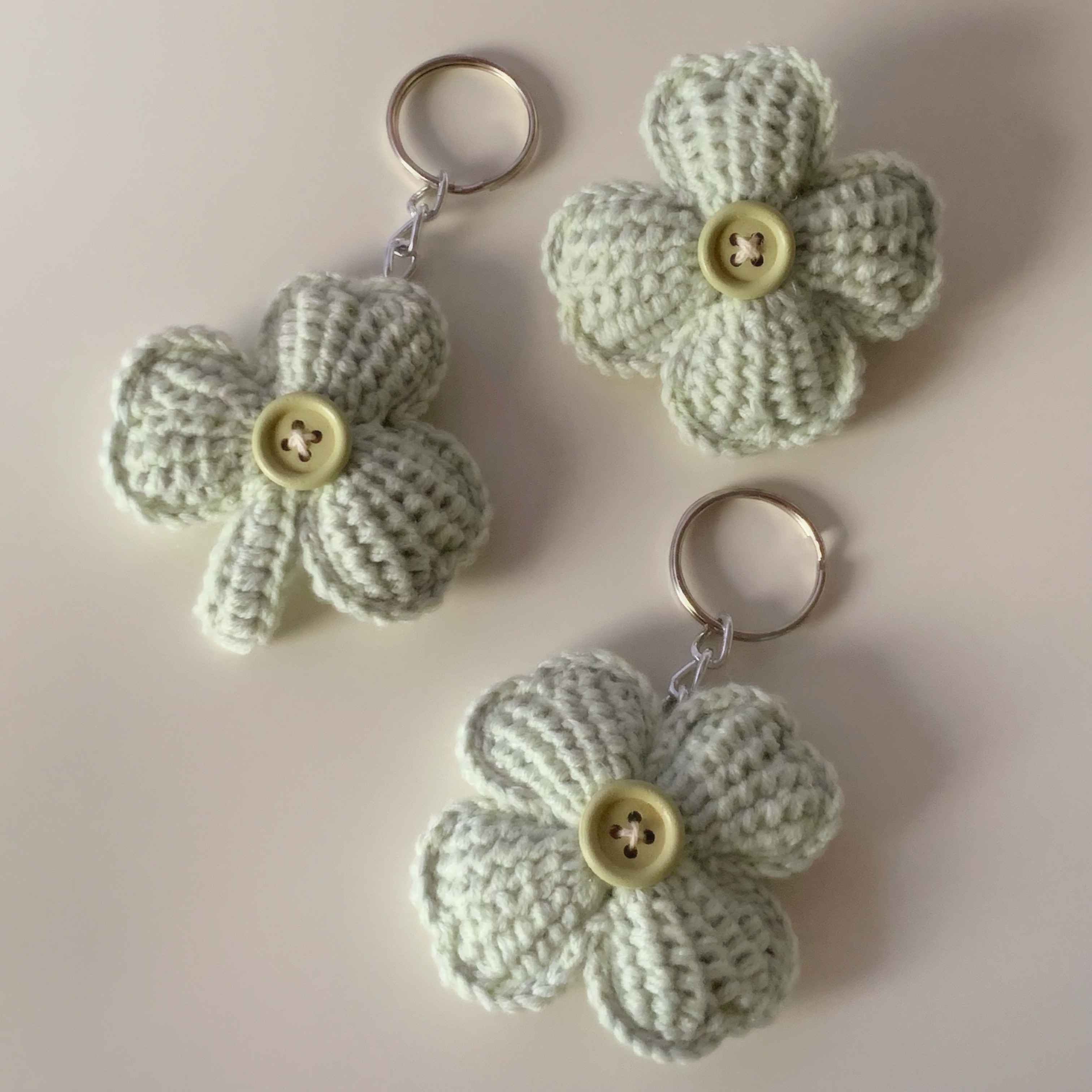 🍀🤍幸運草吊飾⊹˚꩜