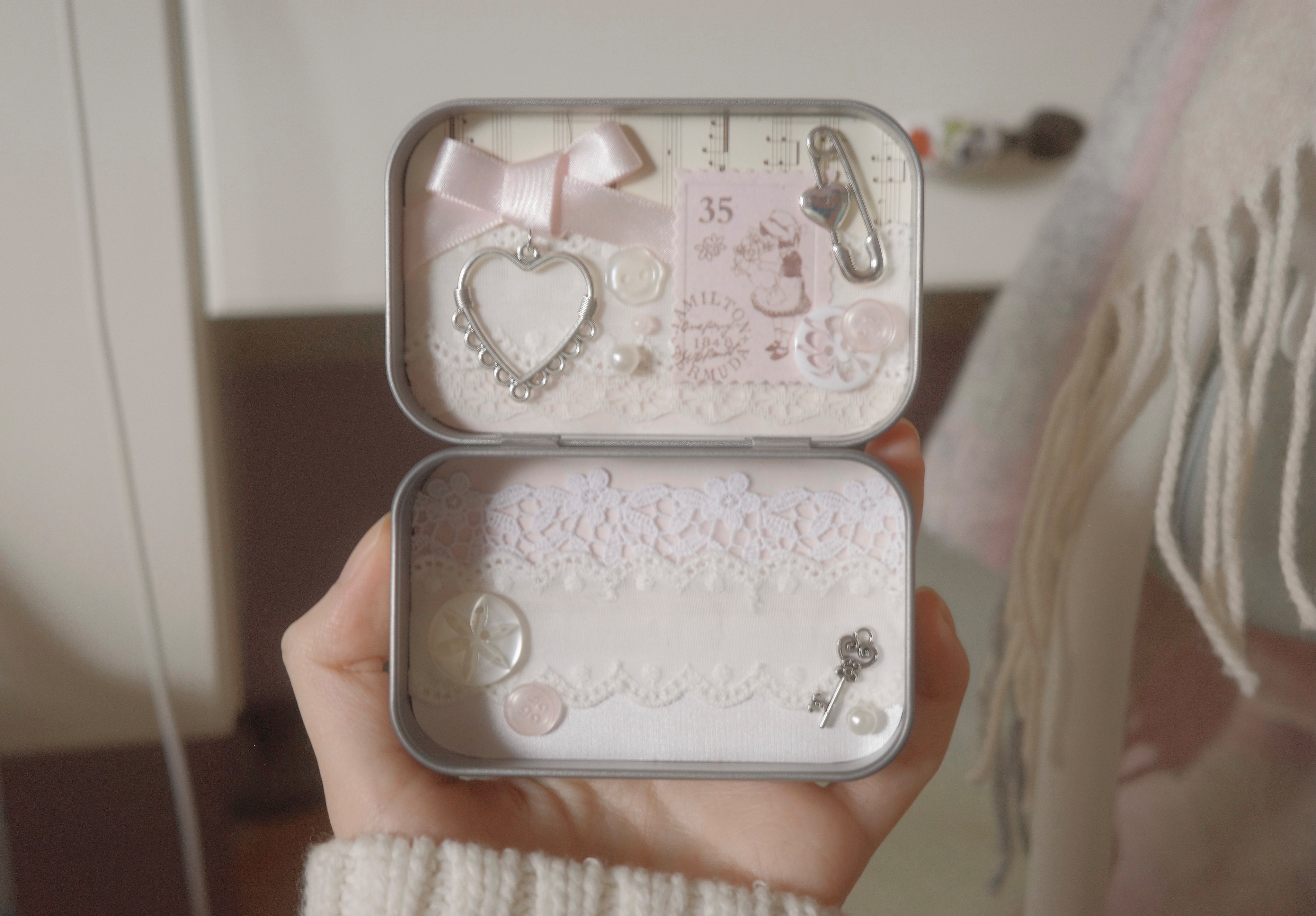 𝑳𝒂𝒄𝒆 𝑴𝒆𝒎𝒐𝒓𝒚 𝑻𝒊𝒏 復古蕾絲鐵盒˖♡˖°