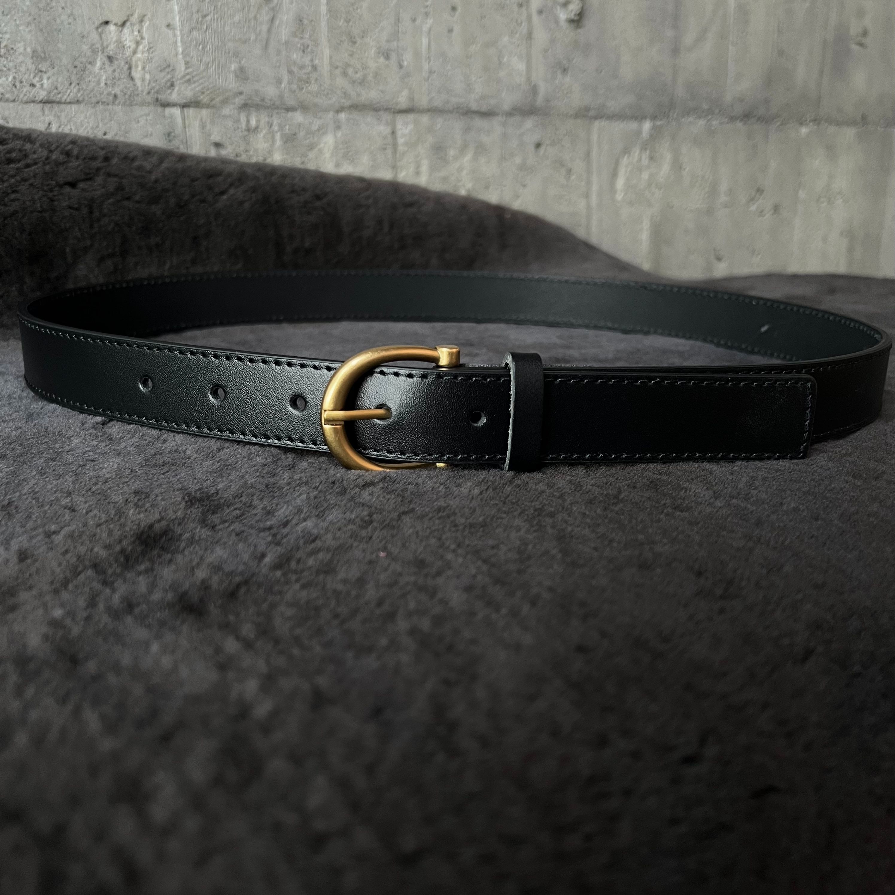 2.5cm寬皮帶  2.縫線黑