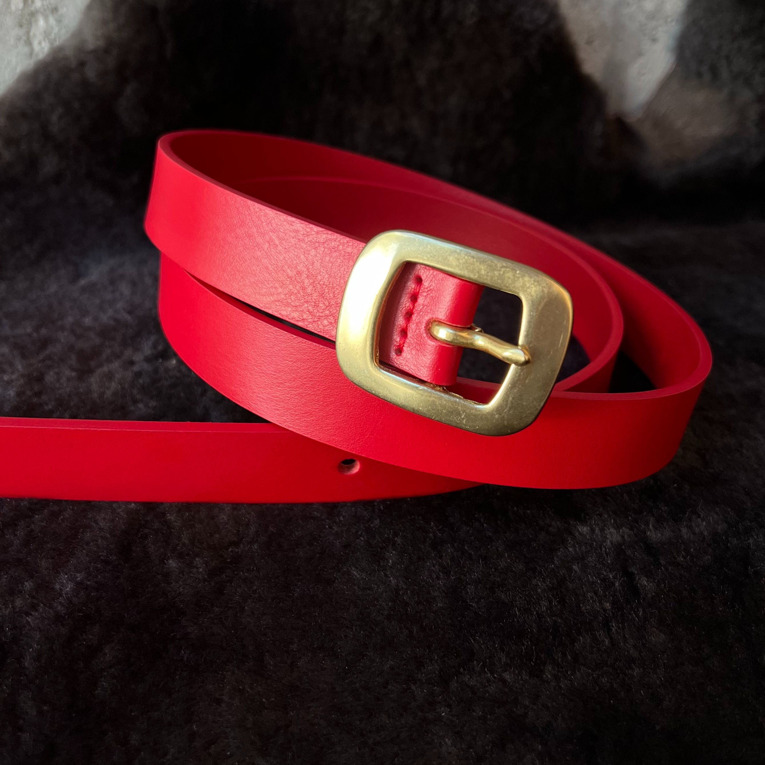 2.5cm寬皮帶  10.方頭紅