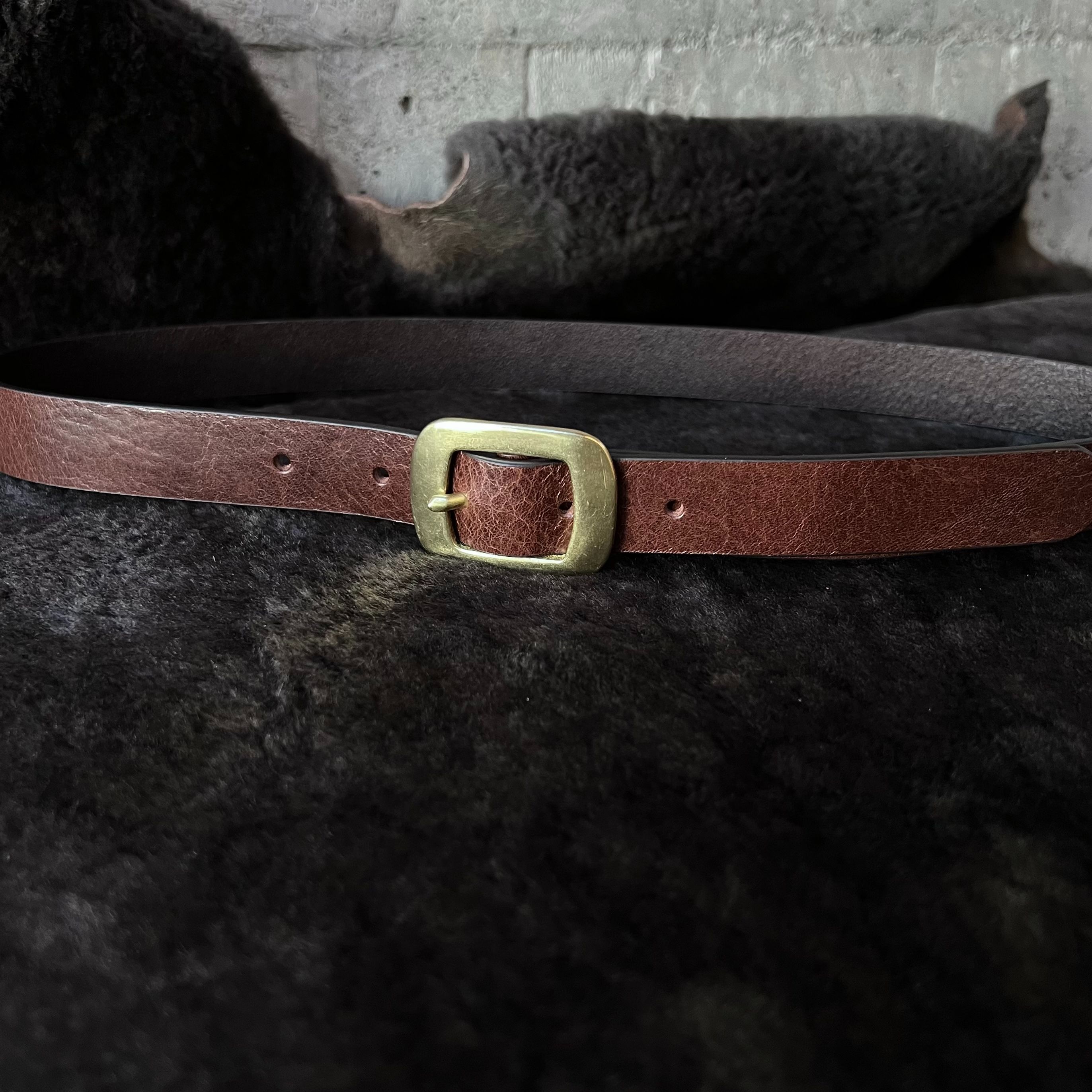 2.5cm寬皮帶  12.方頭咖啡