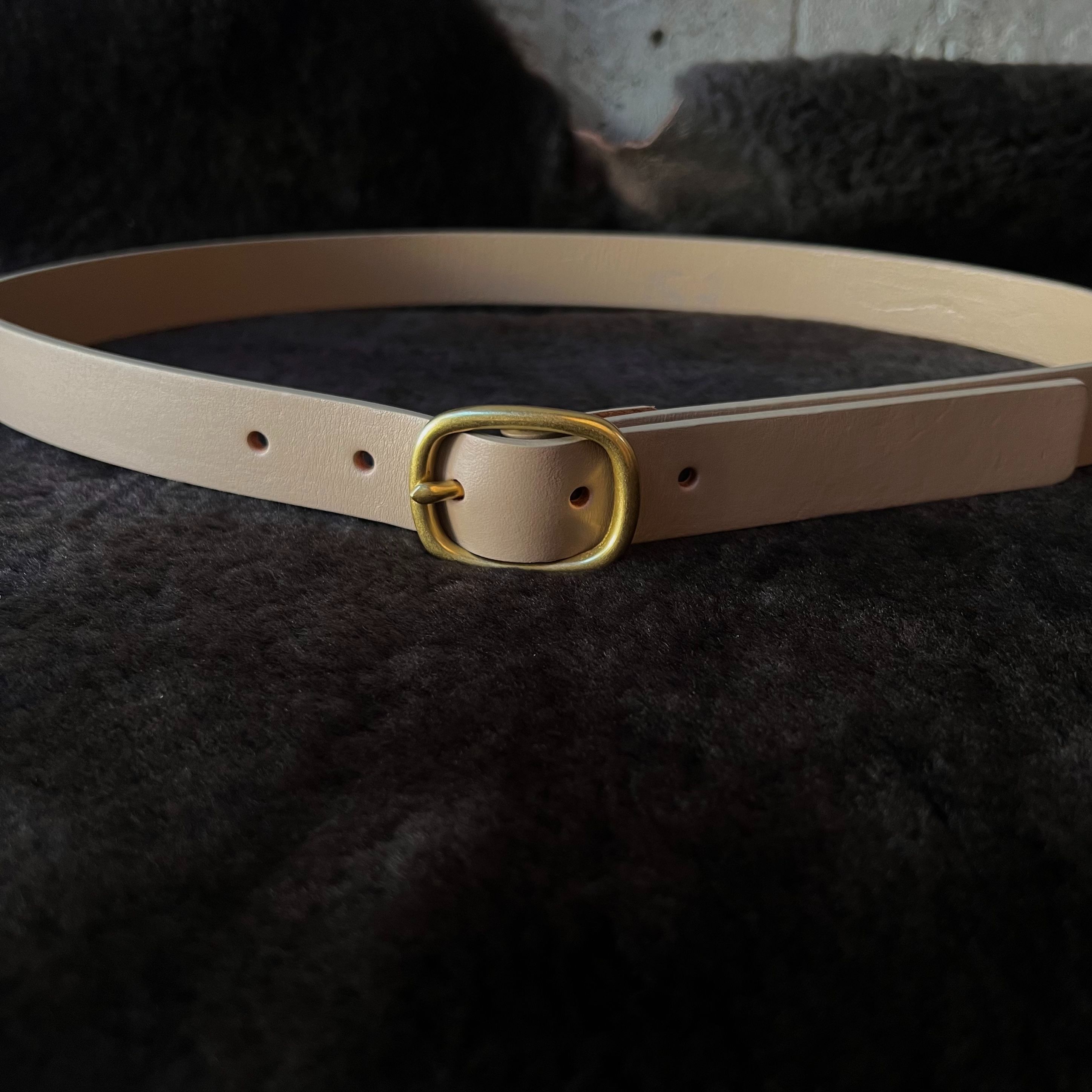 2.5cm寬皮帶  14.卡其