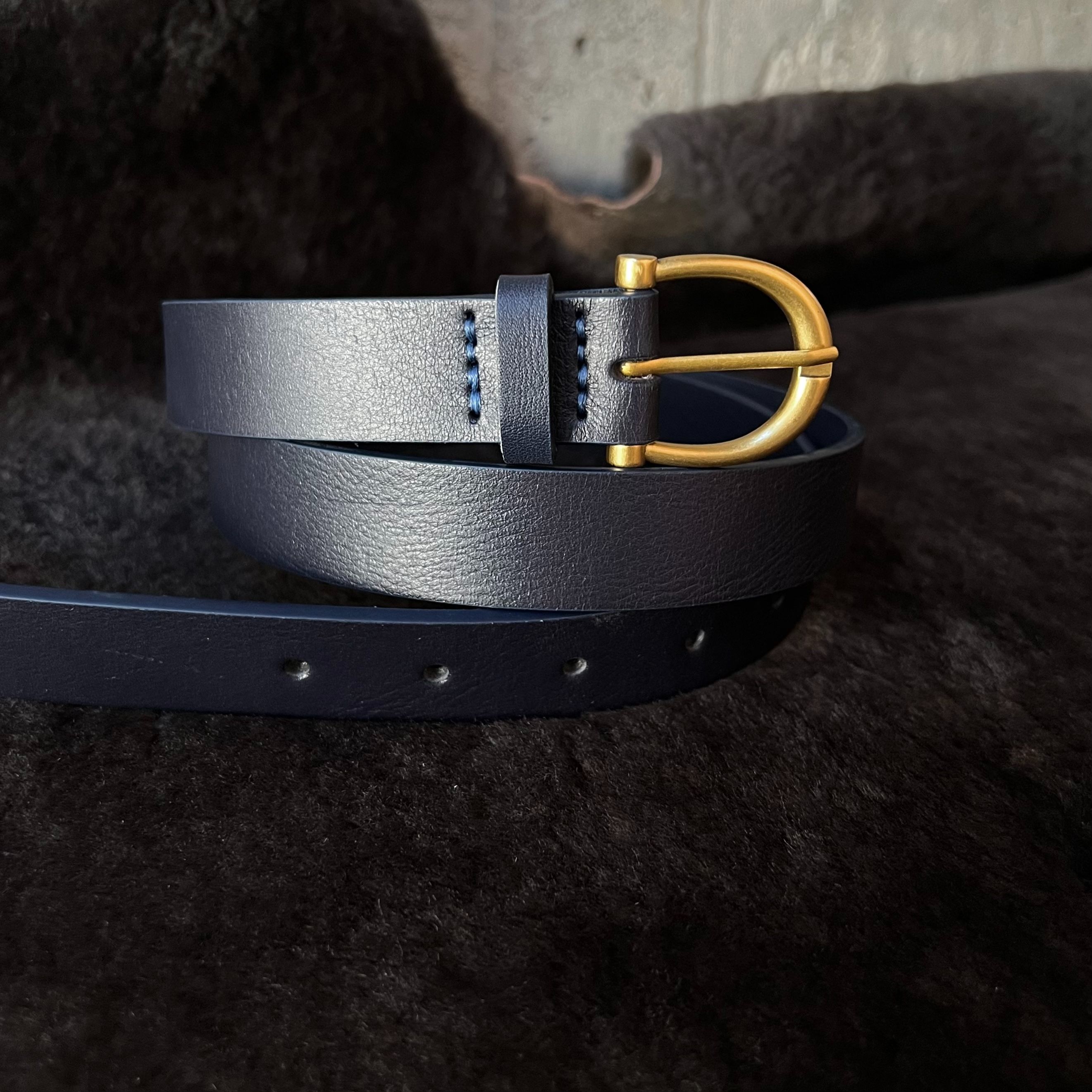 2.5cm寬皮帶  18.深藍