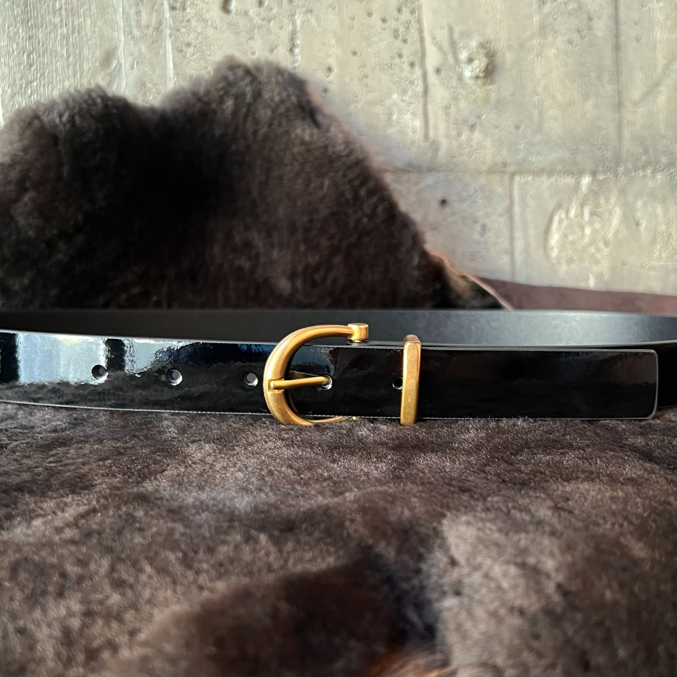 2.5cm寬皮帶  22.漆面黑