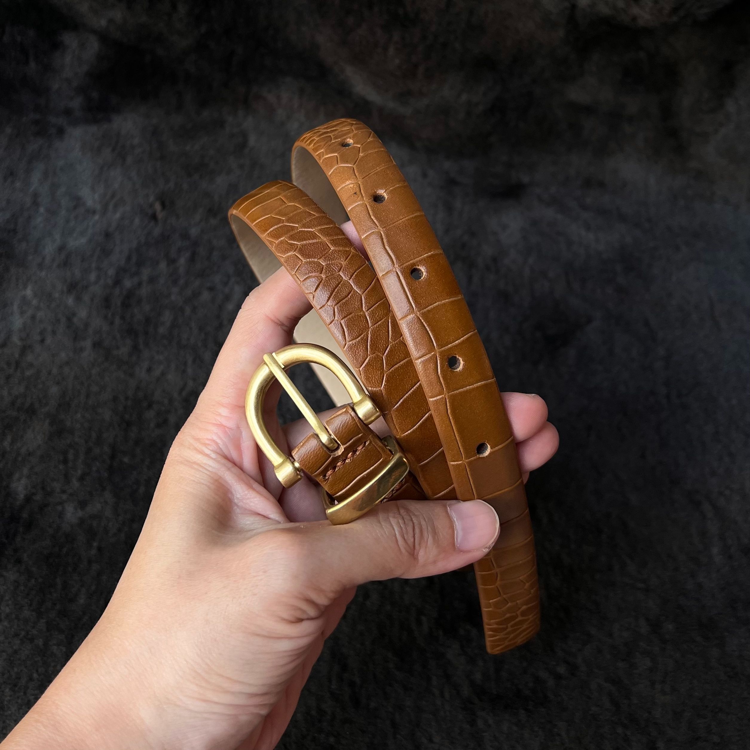 2.0cm皮帶 6.焦糖鱷魚