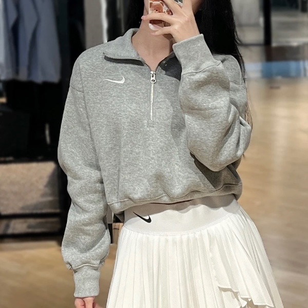 單件免運🔥Fifty-nine nike 短版翻領大學T✔️