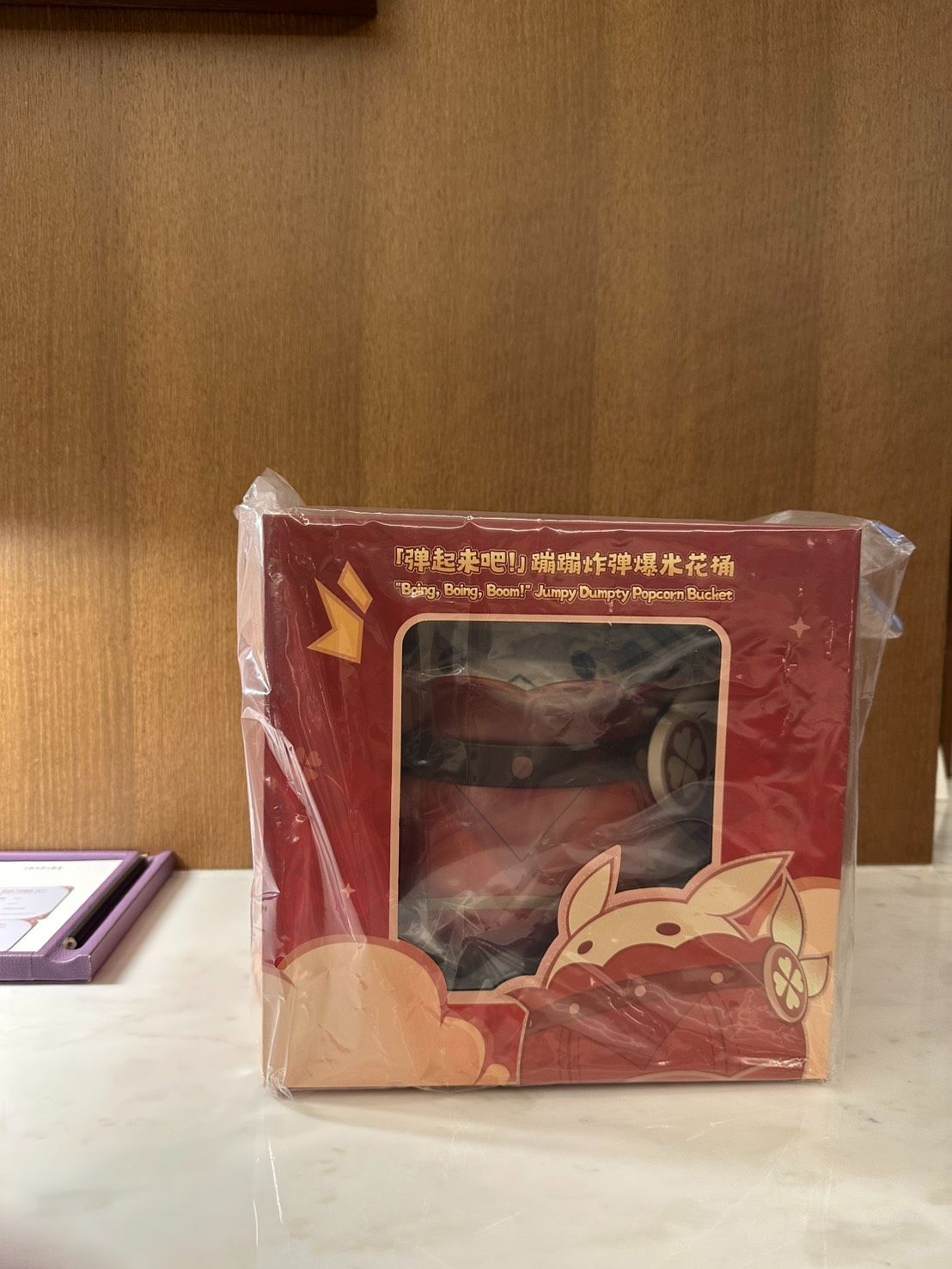 韓國咖啡廳-彈起來吧!蹦蹦炸彈爆米花桶（韓國標籤）