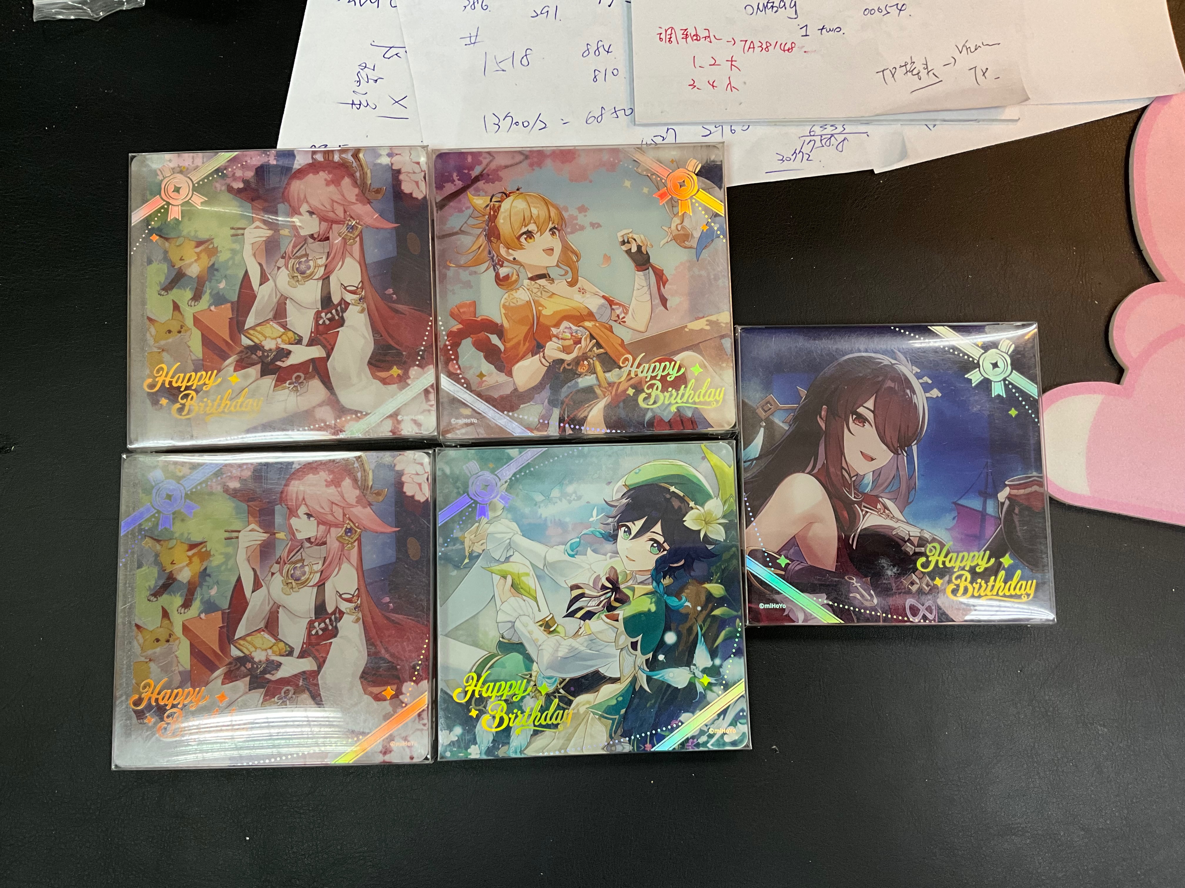 2025命定之日生日厚壓克力杯墊（可當壓克力磚谷美）