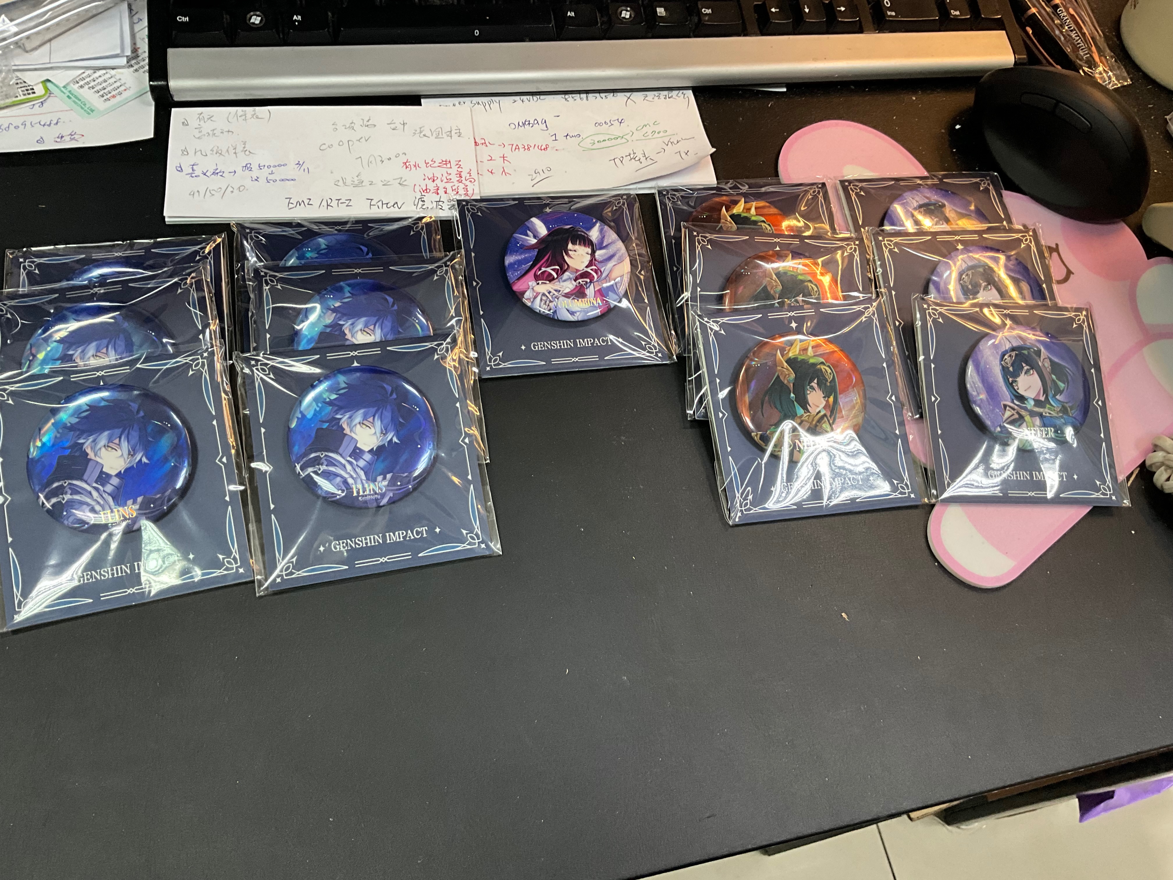 挪德卡萊主題徽章（居然有類流沙效果工藝！）