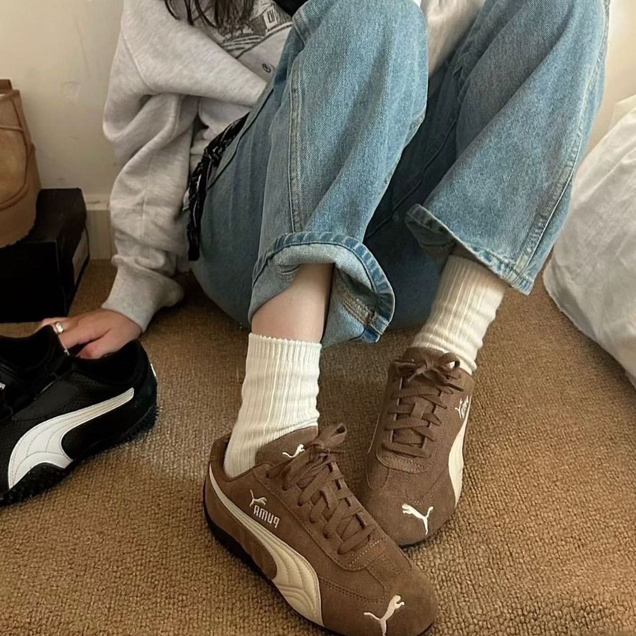 ＜預購＞PUMA S p e e d c a t A r c h i v e 棕色 賽車鞋 398847-02