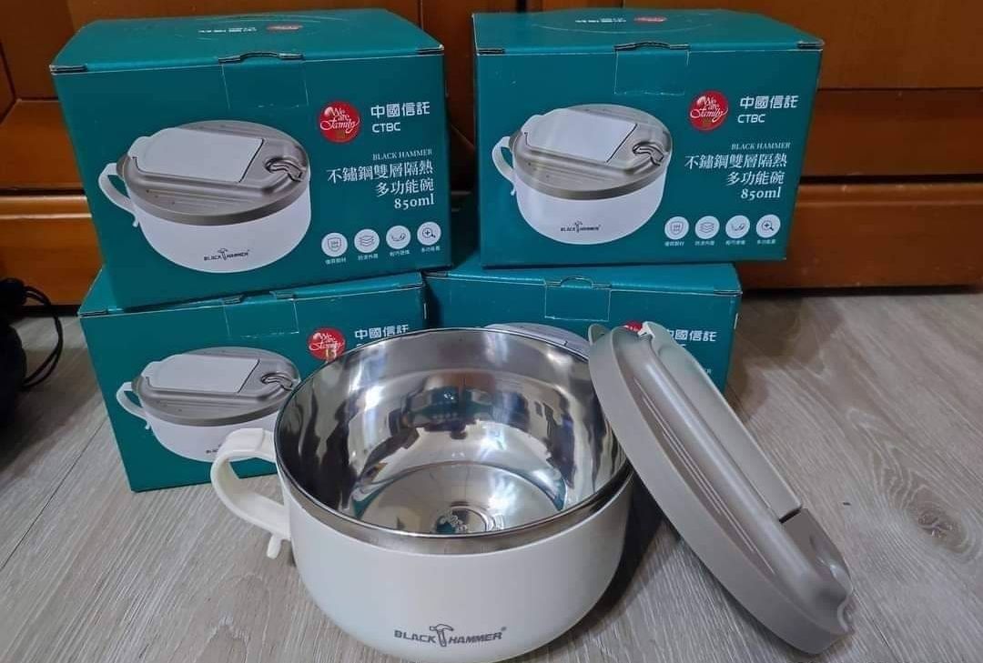 中信金不鏽鋼雙層隔熱多功能碗