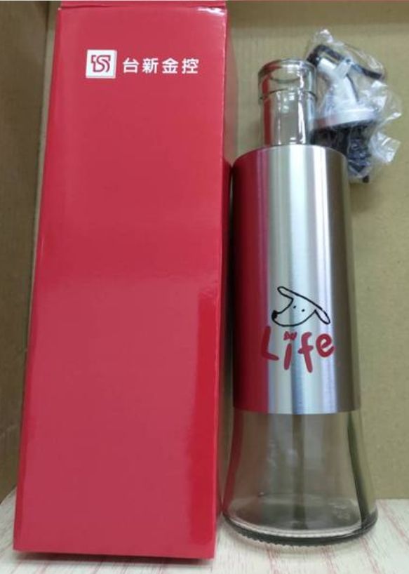 台新金不銹鋼玻璃調味罐300ml