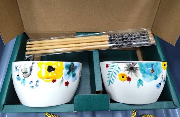 雙人 花系列碗筷組合
