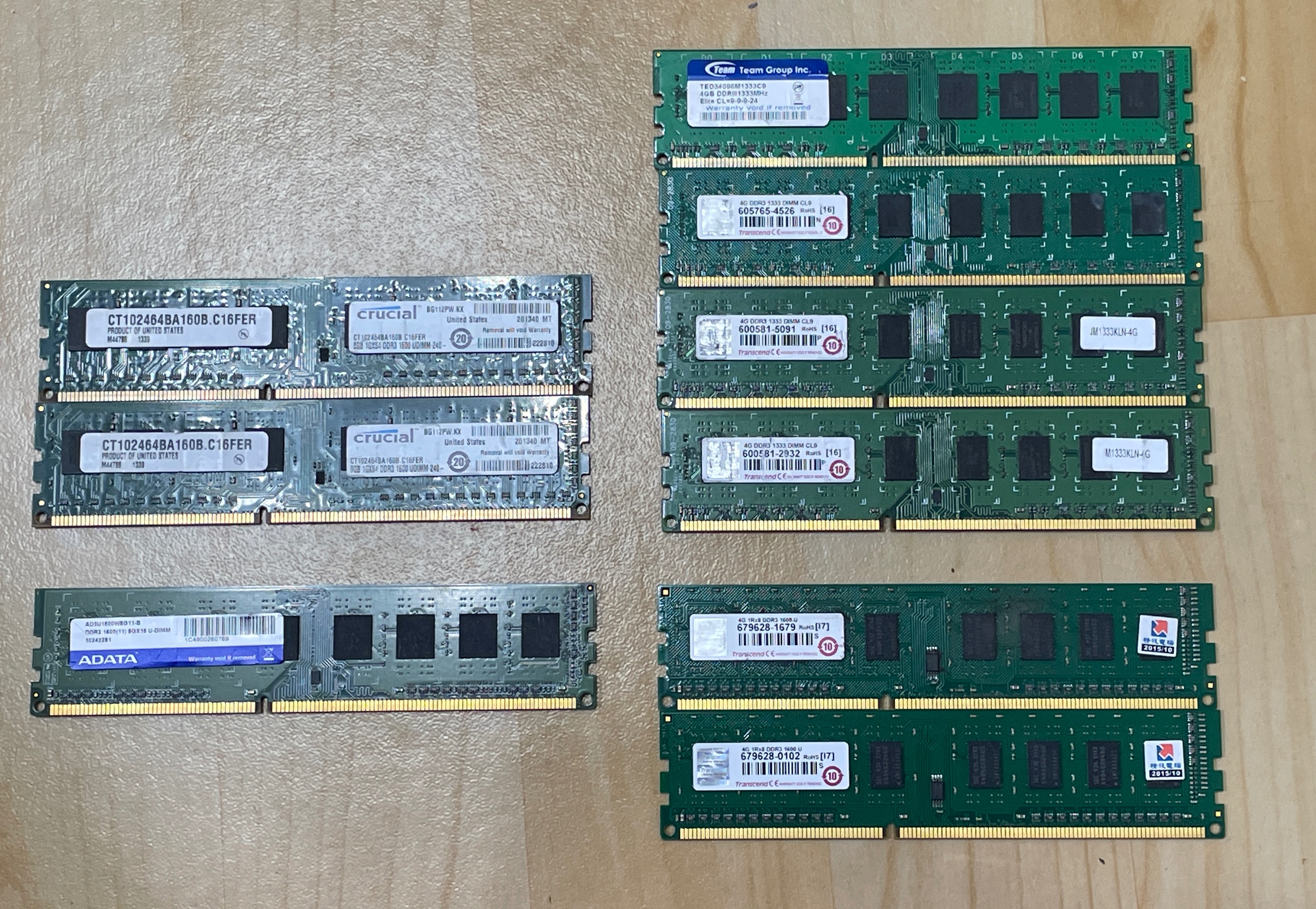 大廠ddr3 8g/4g