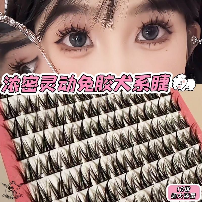 濃密靈動免膠犬系睫毛（100簇）