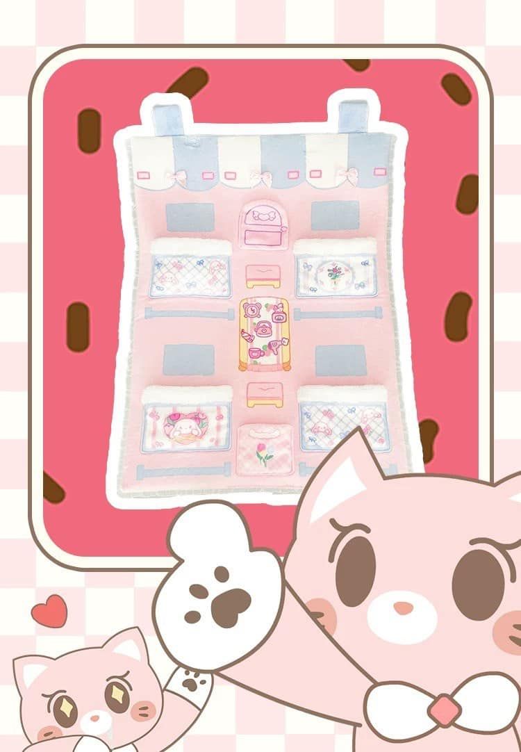 10公分娃娃牆面展示宿舍（可放4隻10CM娃）
