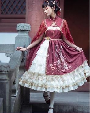 PC家-囚牛問琴XXL碼-紅色款