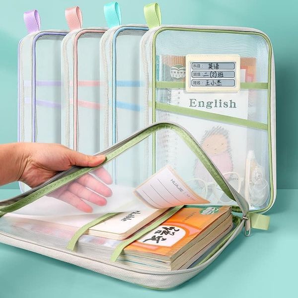 🛒L型大開口資料書本收納袋▪️