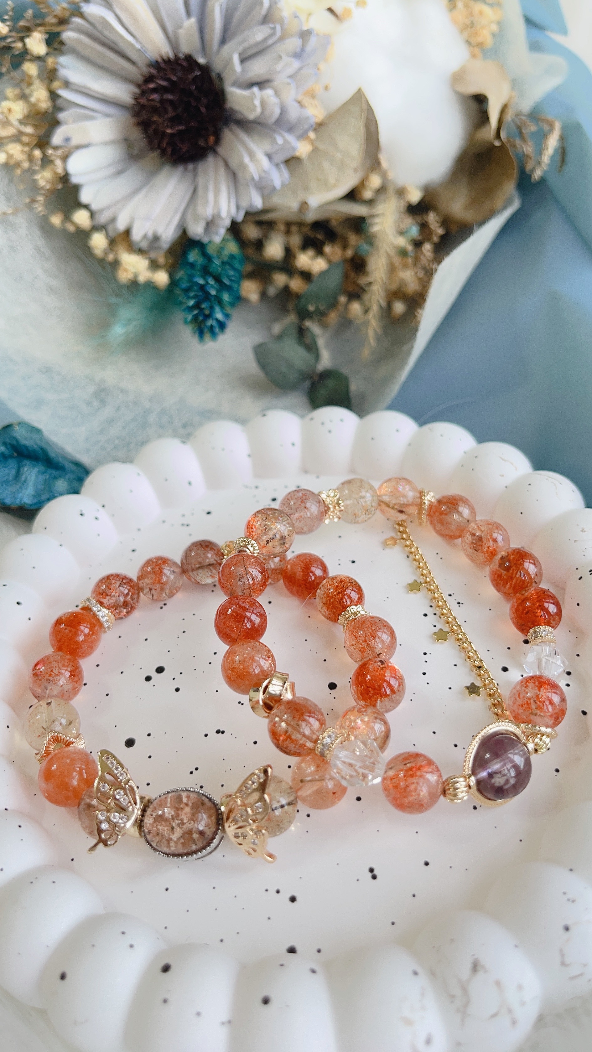 白水體金太陽共生黑碧璽設計款