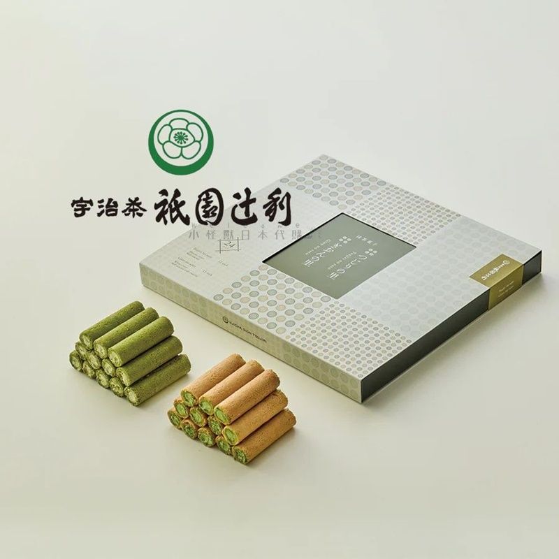 小怪獸日本代購🌸預購 京都 宇治茶 祇園辻利 抹茶捲心酥 原味奶油捲心酥 つじりの里 ぎおんの里 伴手禮 禮盒
