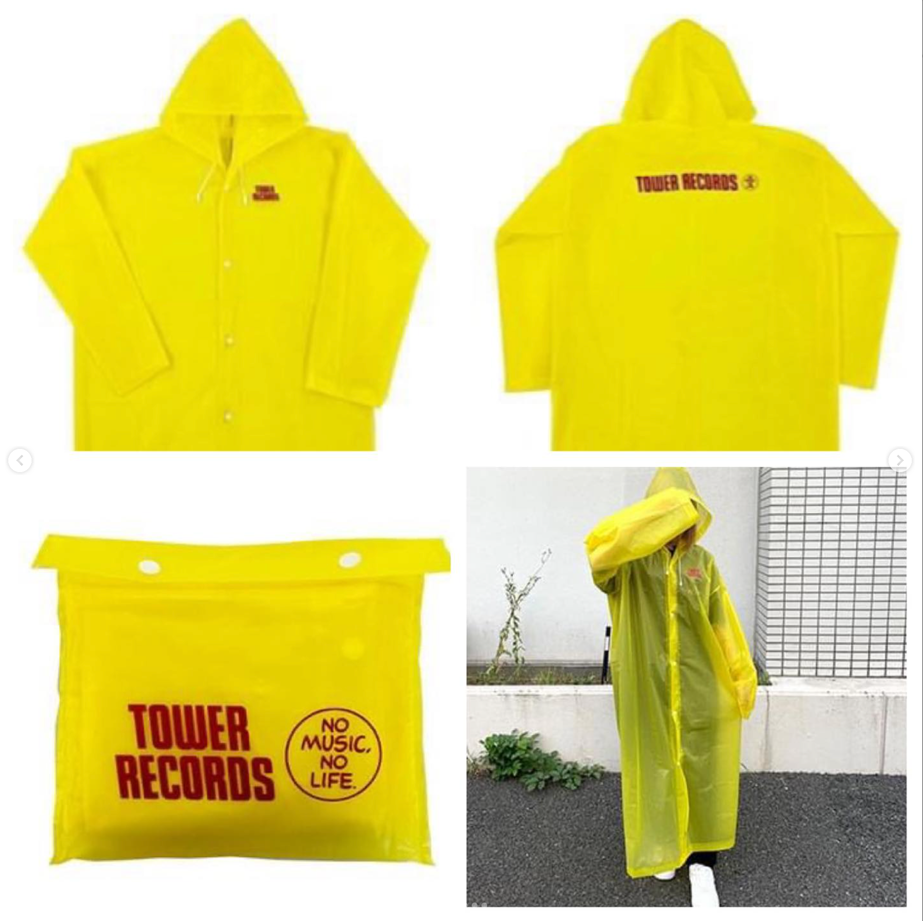 TOWER RECORDS 雨衣