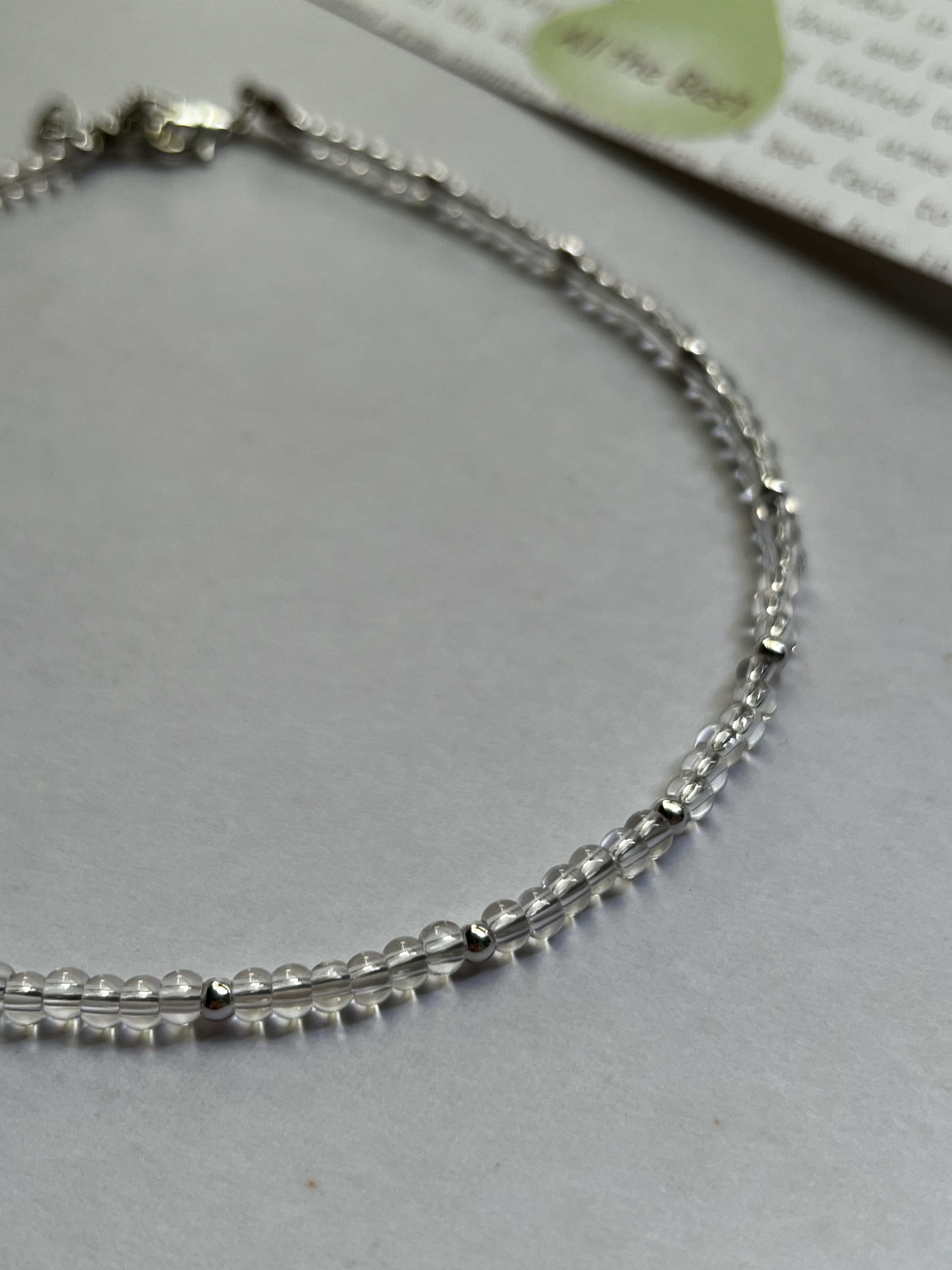 透明金屬感項鍊、手鍊