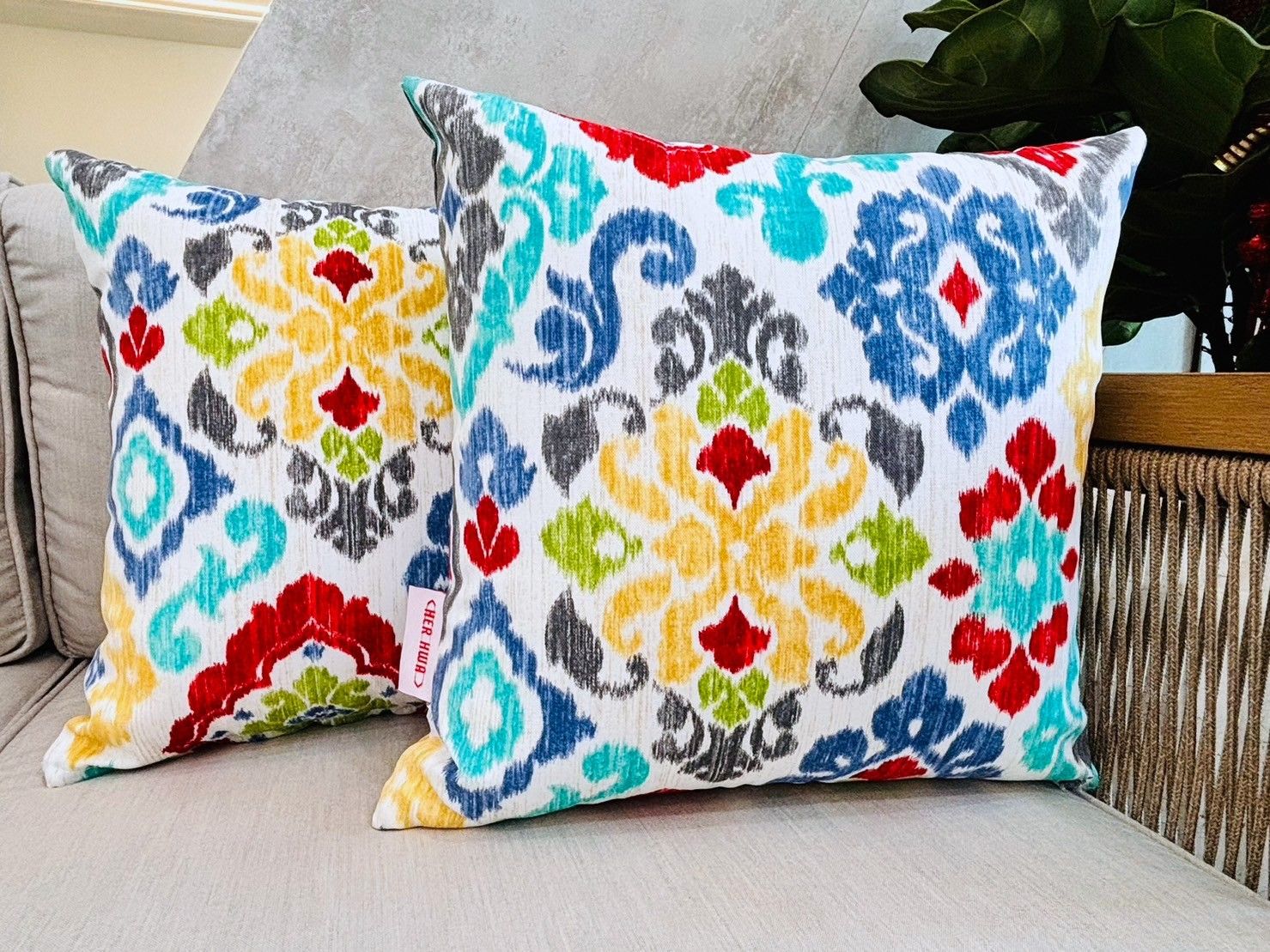 【台灣製 現貨 發票】花花 抱枕 腰枕 45x45  48x30 防潑水 長形 方形 靠枕 靠背枕 枕套 枕芯【單顆】