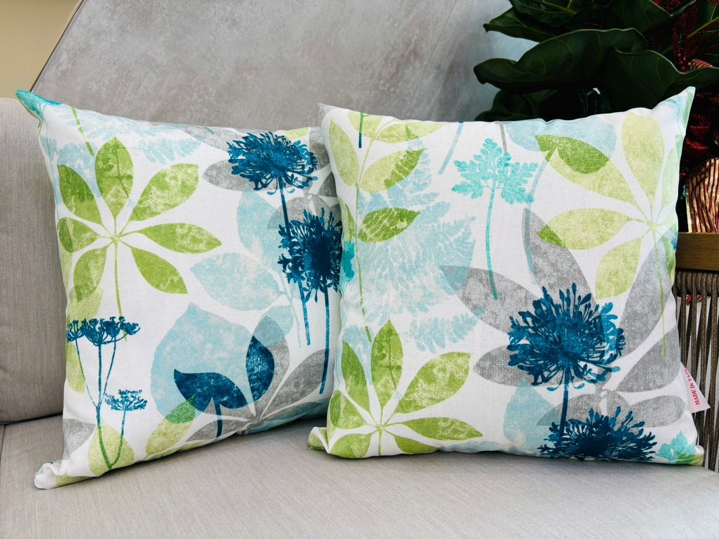 【台灣製 現貨】叢林系 抱枕 腰枕 45x45  48x30 防潑水 長形 方形 靠枕 靠背枕 枕套 枕芯【單顆】