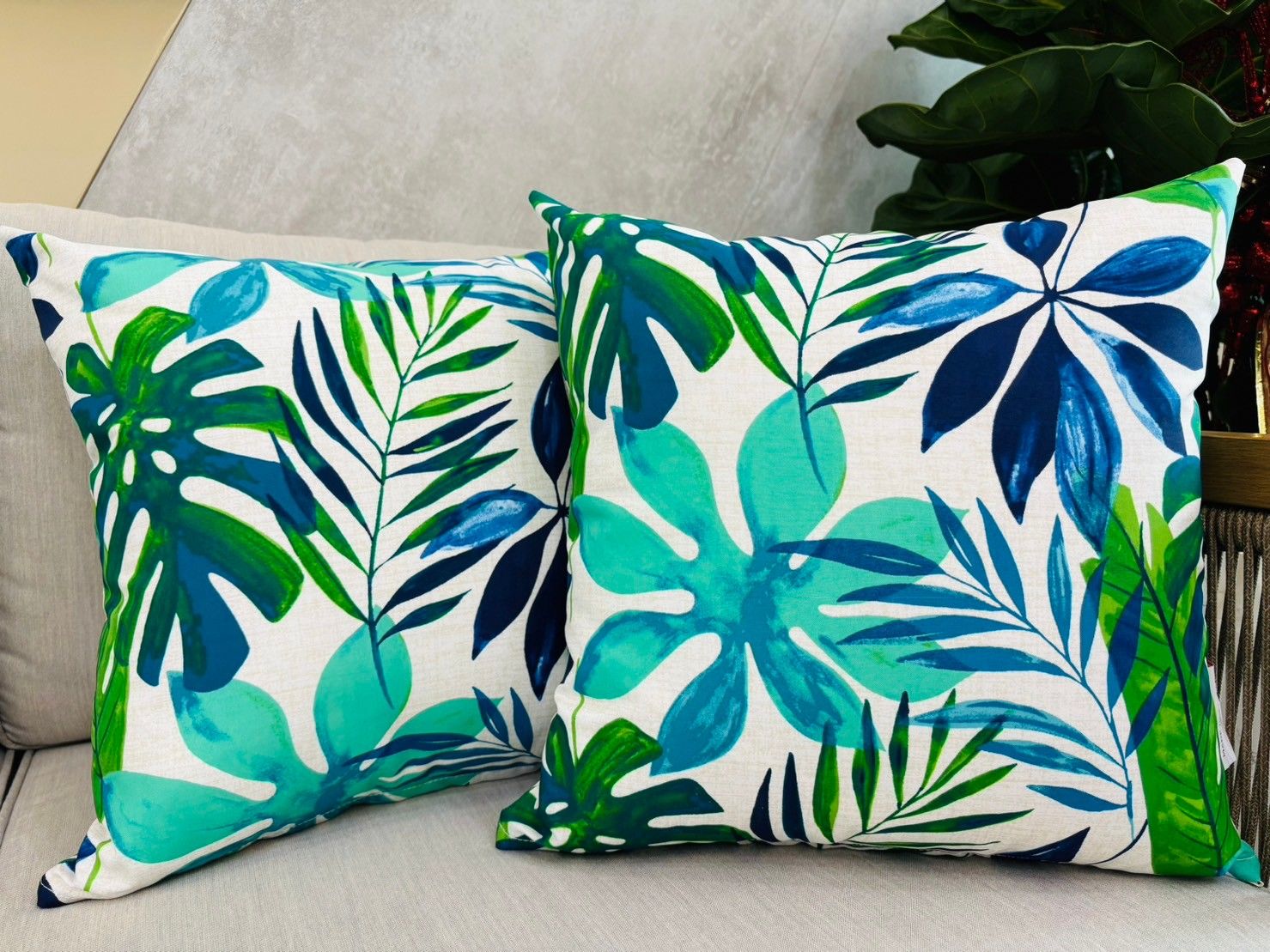 【台灣製 現貨】叢林系 抱枕 腰枕 45x45  48x30 防潑水 長形 方形 靠枕 靠背枕 枕套 枕芯【單顆】