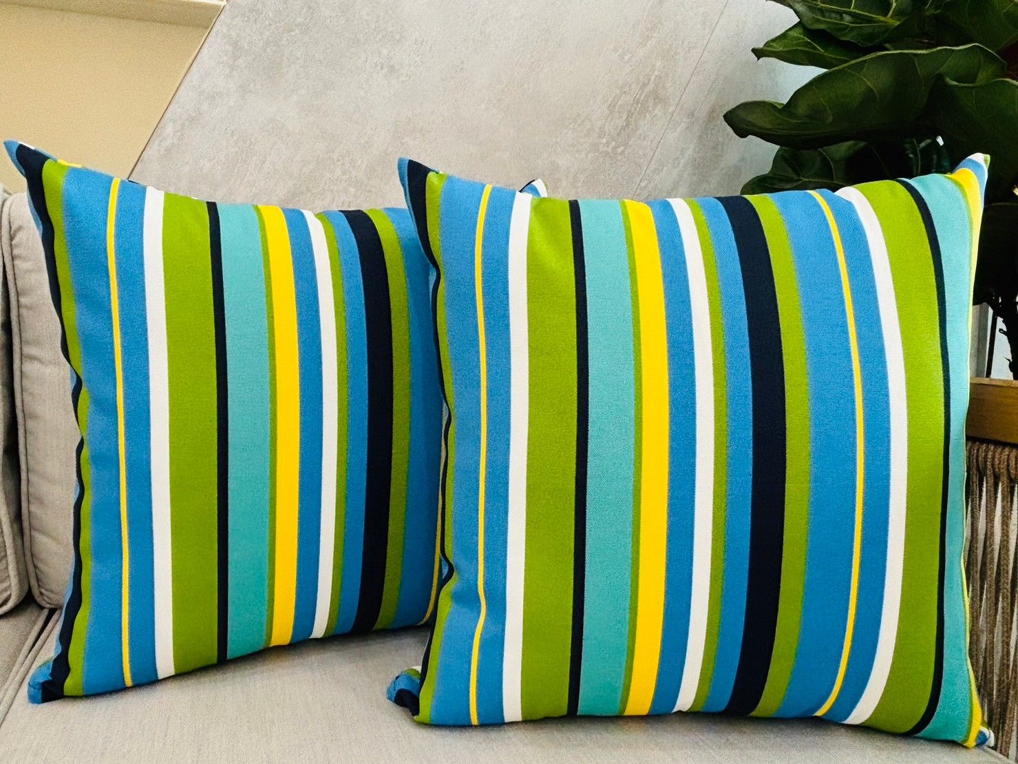 【台灣製 現貨 發票】條紋 抱枕 腰枕 45x45  48x30 防潑水 長形 方形 靠枕 靠背枕 枕套 枕芯【單顆】