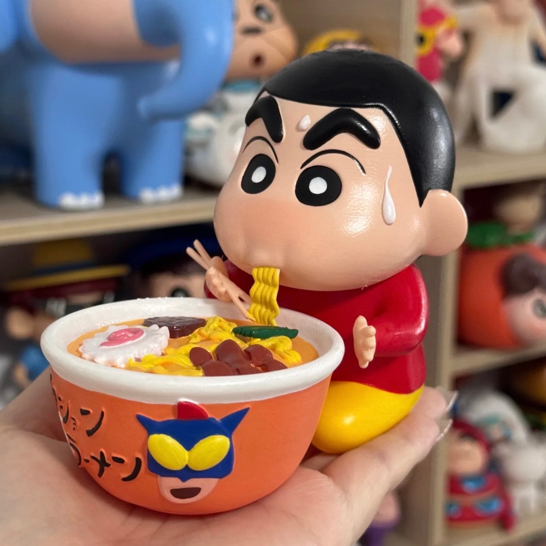 訂製款白膜收藏玩具｜拉麵小新🍜