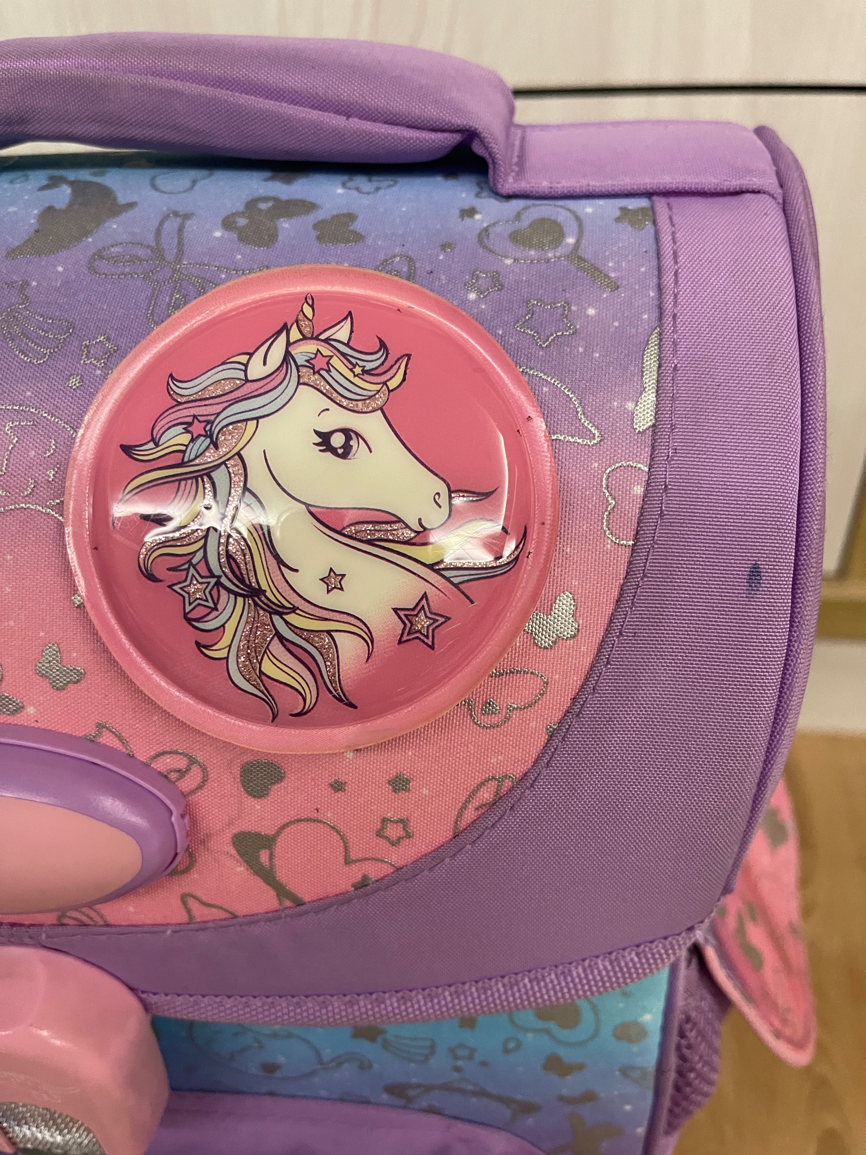 Tiger Family小學者護童安全燈超輕量護脊書包Pro 2S-粉紫樂園