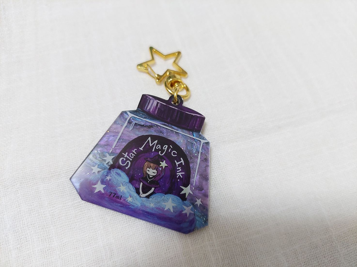 77ml星星魔法墨水瓶｜壓克力吊飾