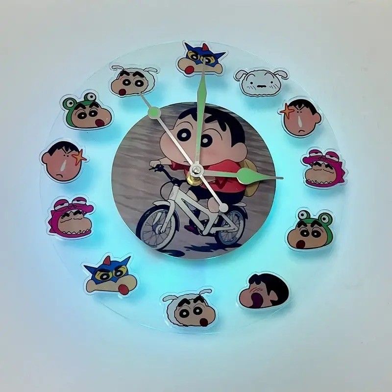 🕗蠟筆小新壓克力時鐘🕓