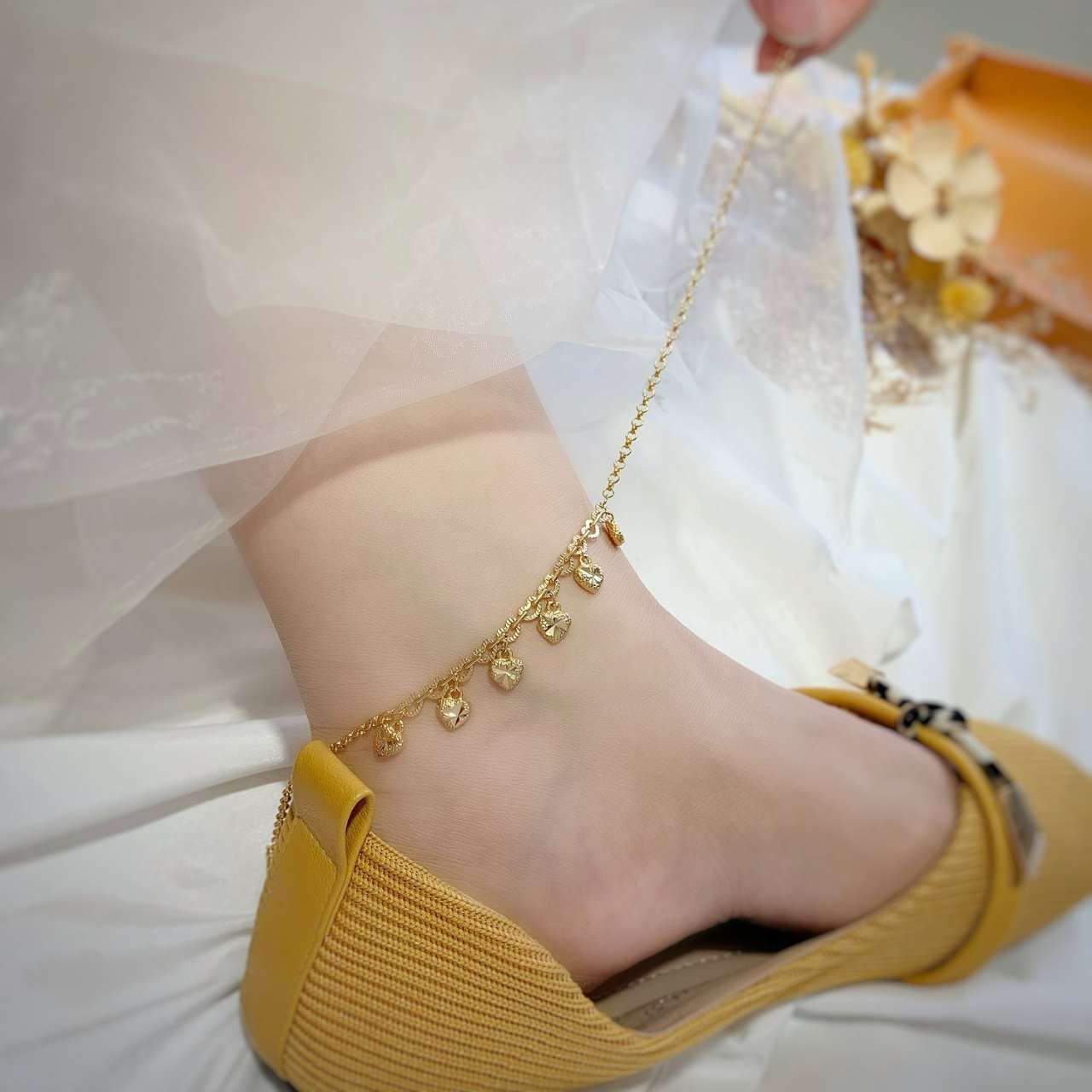 6款沙金腳鏈可以自主選擇