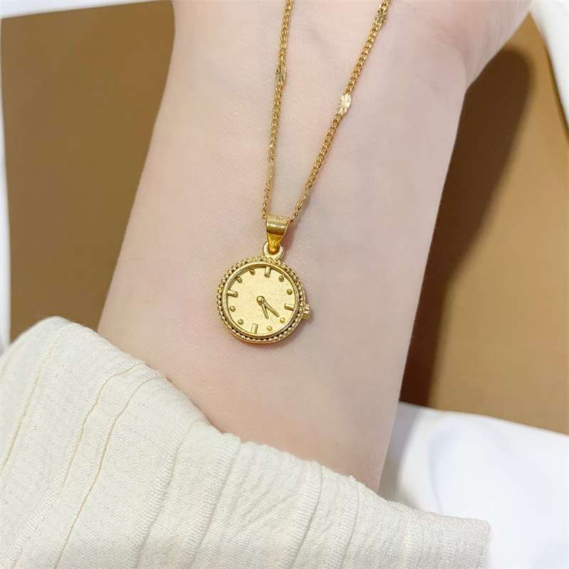 5點20分沙金小金表項鏈 XL 1159