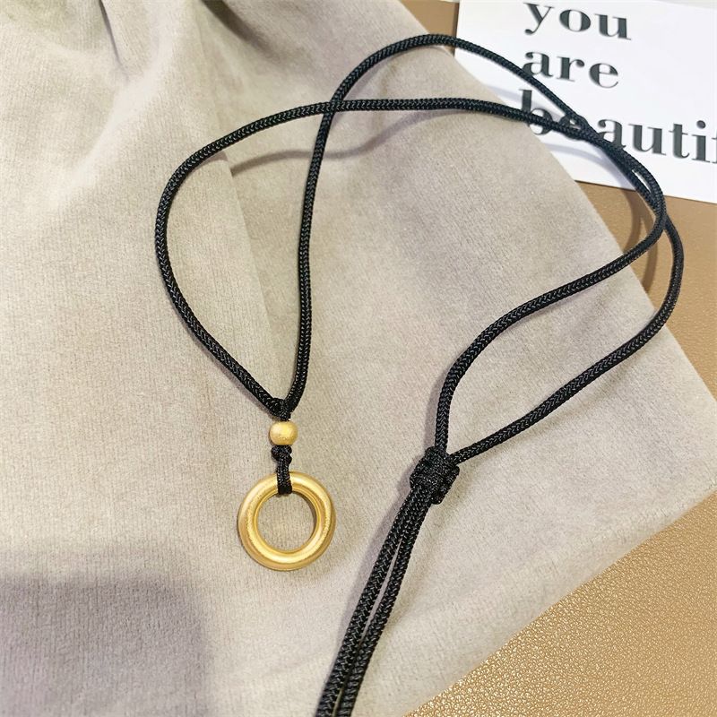 越南沙金 古法素圈吊墜  XL1111