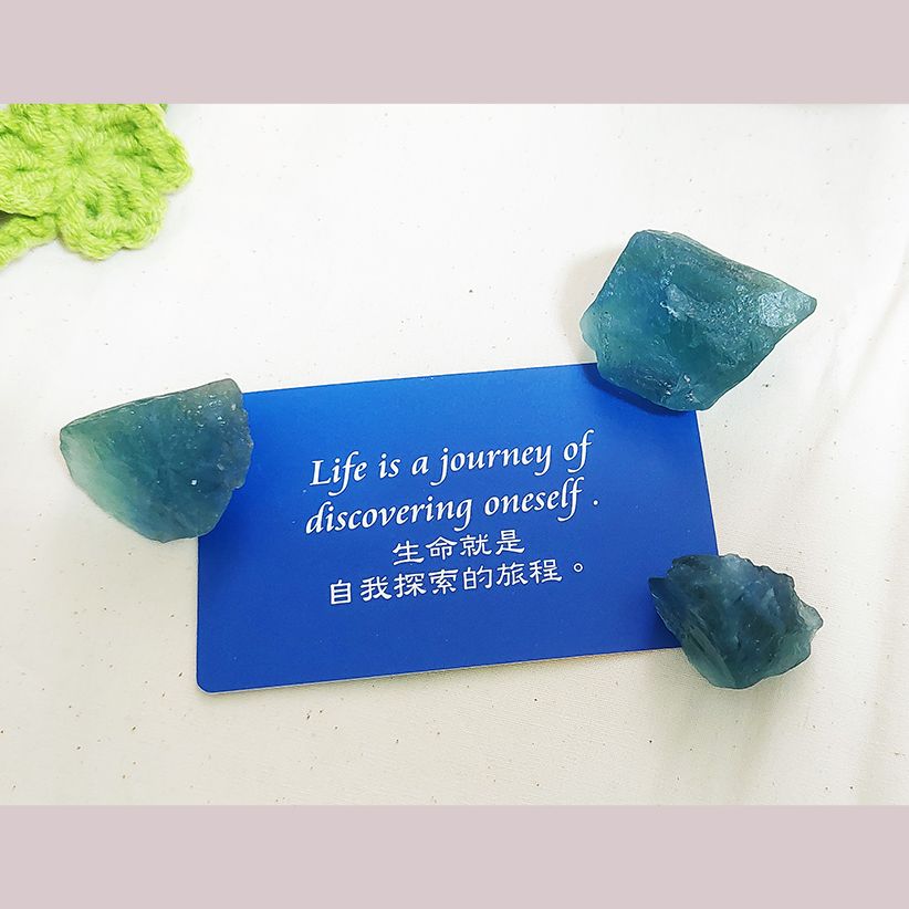 | 晶礦 | 湖水綠螢石（3顆）