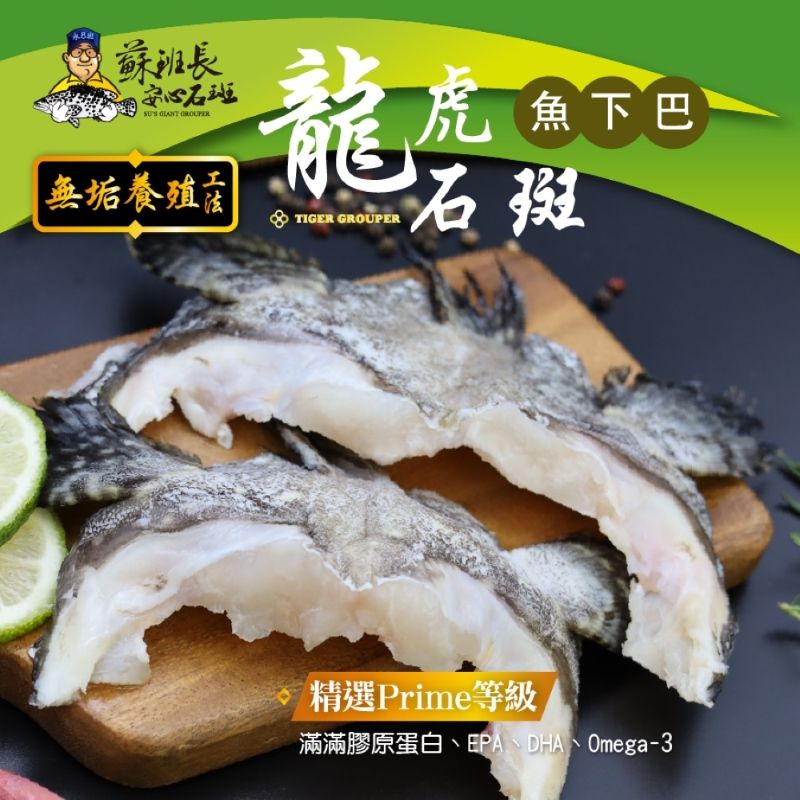 蘇班長安心石斑 龍虎斑魚下巴