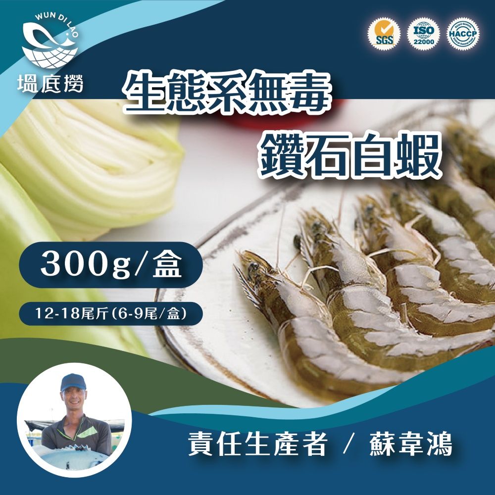 蘇班長X新港社合 無毒鑽石白蝦