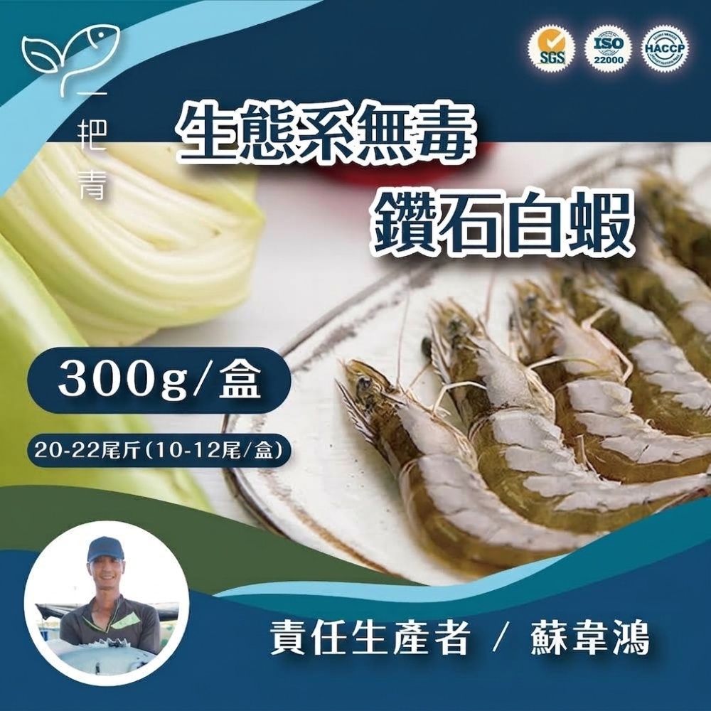 蘇班長X新港社合 無毒鑽石白蝦