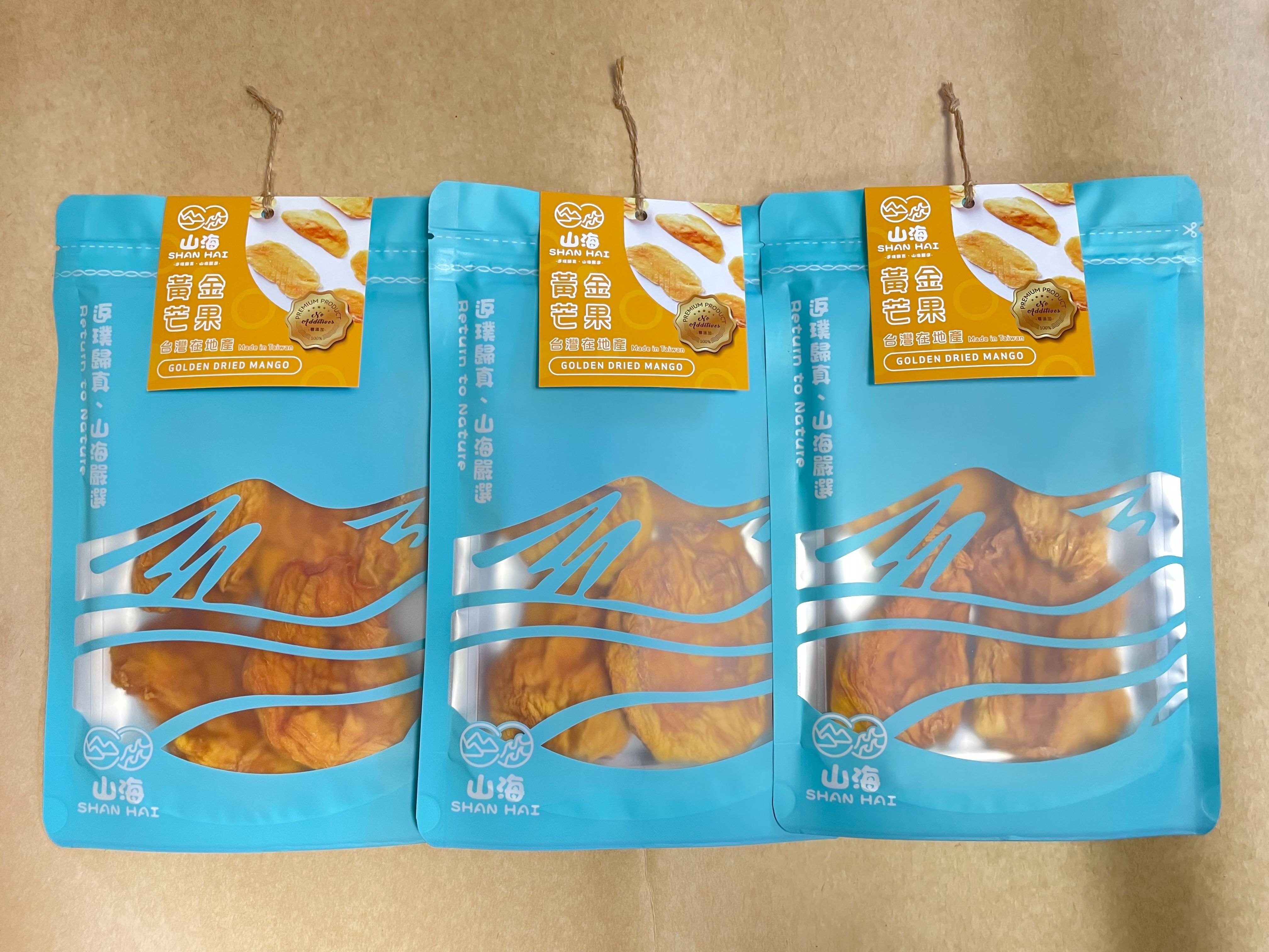 山海袋裝 芒果乾（無糖零添加）