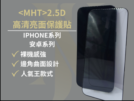 【A02】安卓高清亮面保護貼