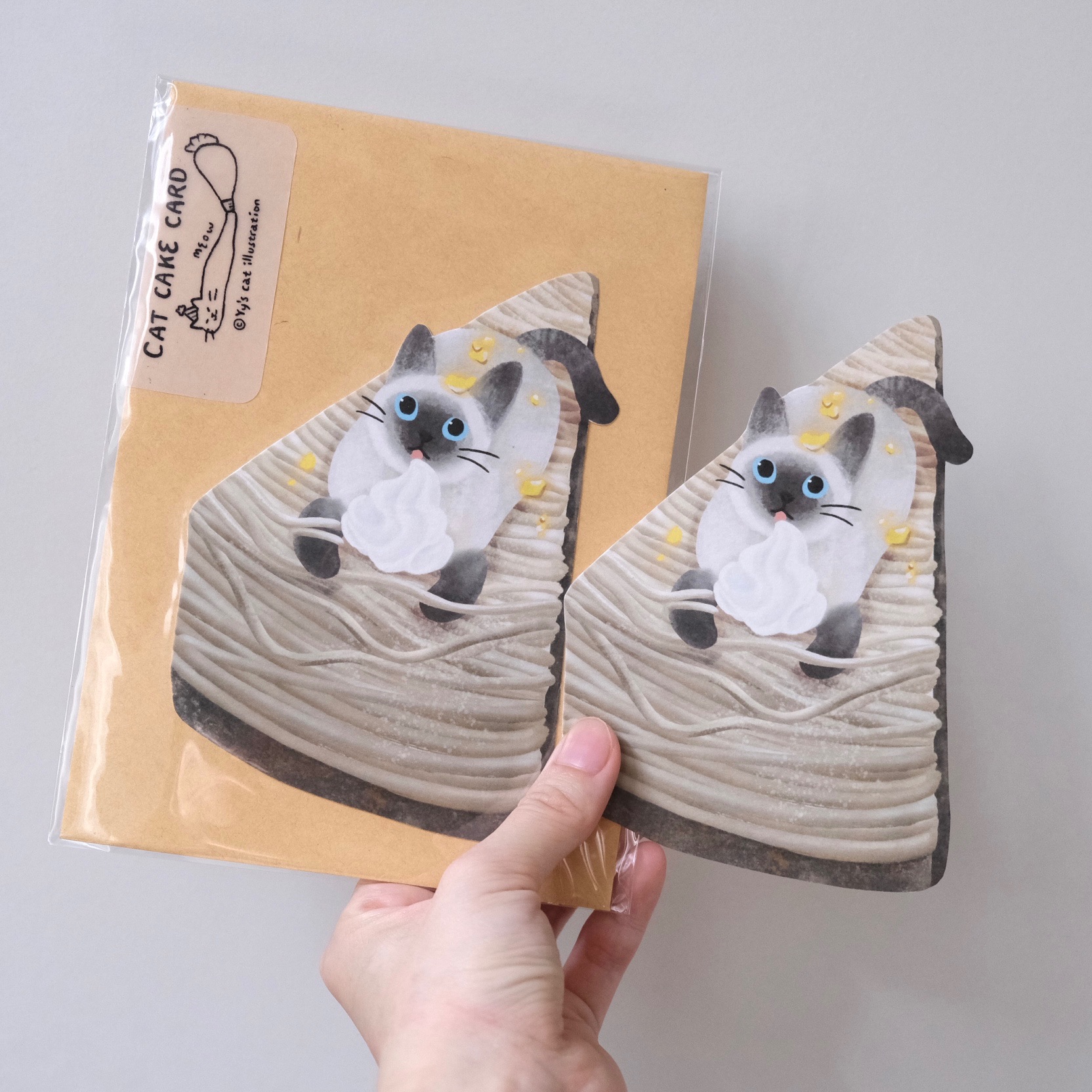 Yycat 貓蛋糕卡片-暹羅蒙布朗