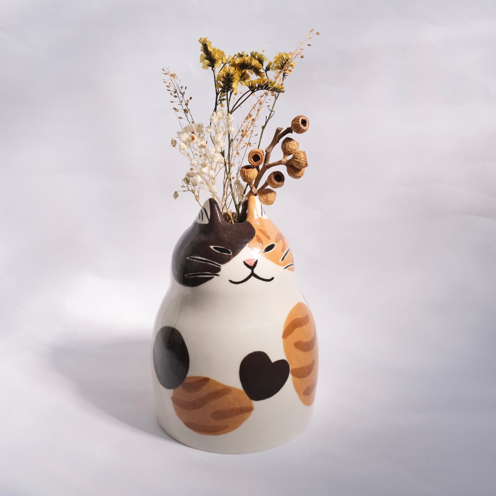 Yycat 三花貓花器 大