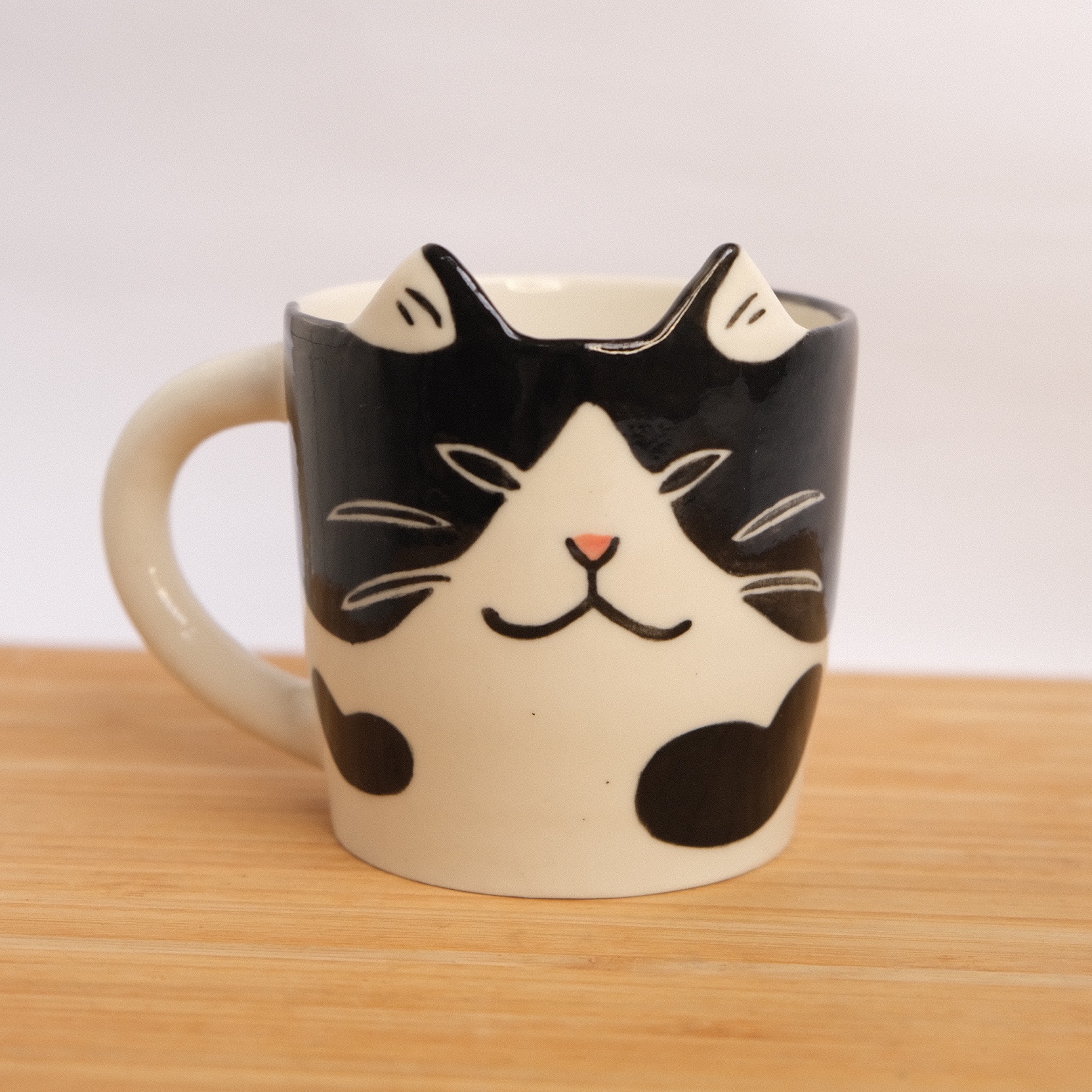 Yycat 黑白賓士貓杯2