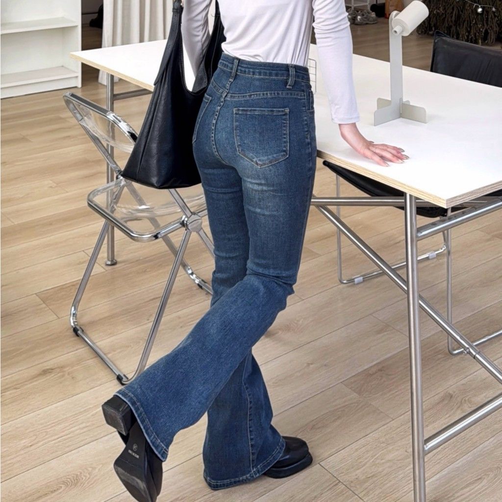 Velpro 現貨｜超顯瘦神褲❤️‍🔥韓系高腰彈力喇叭褲