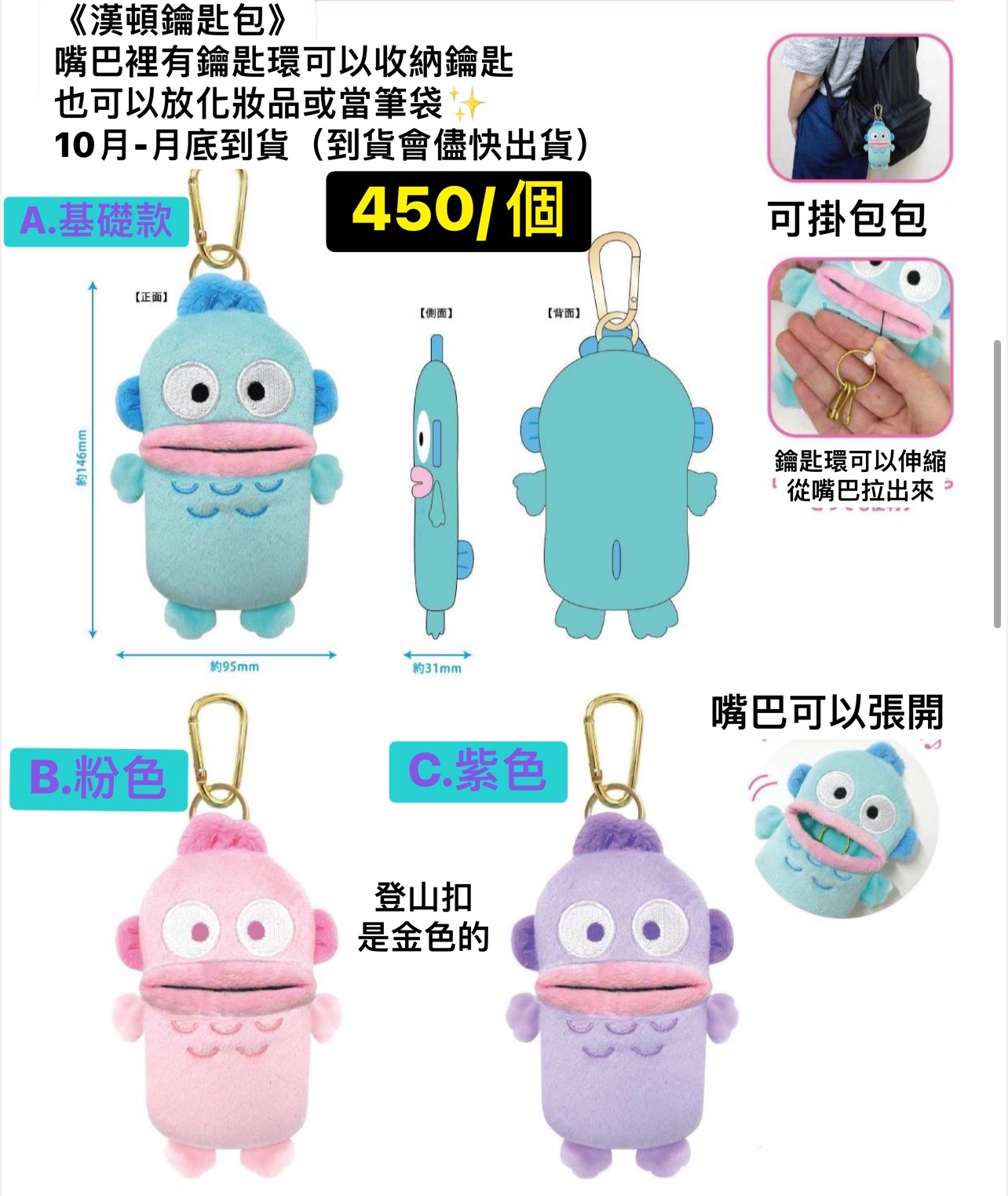 鑰匙包、小物包、安全帽小豬（預購）