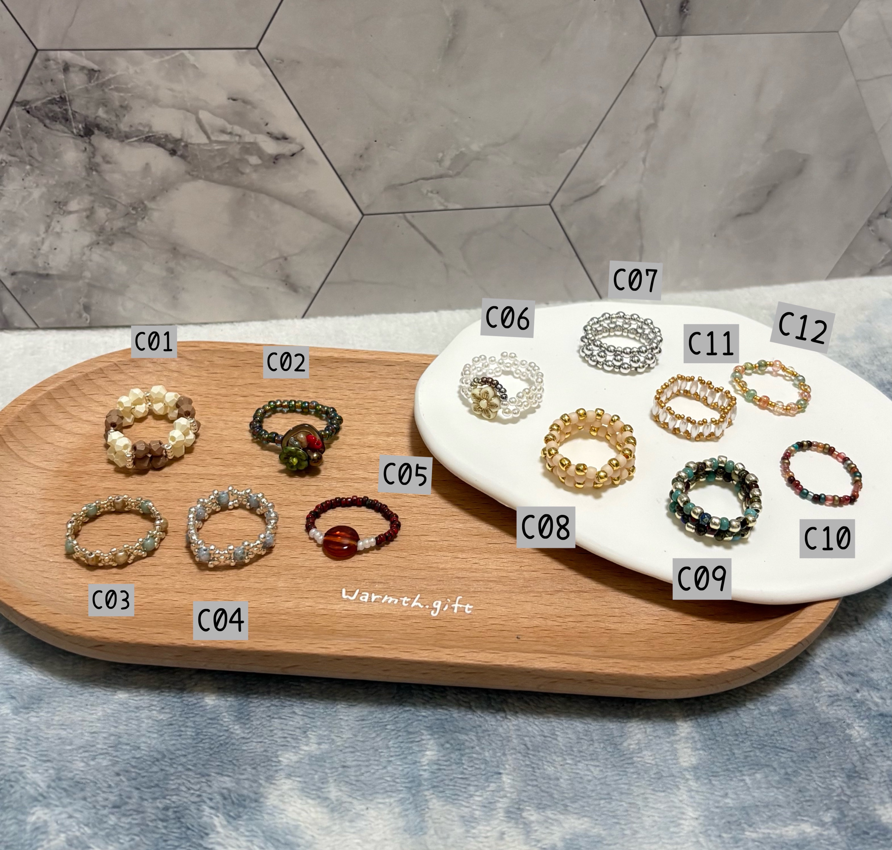 串珠戒指✦小姐，妳的手太美了